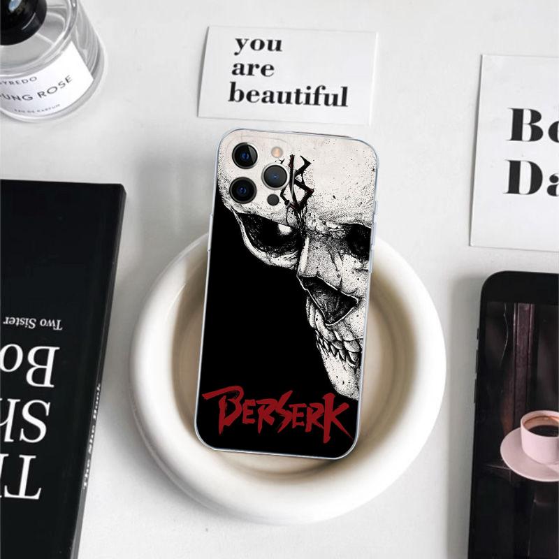 Япония Аниме Берсерк Гатс Чехол для телефона Для iPhone 15 14 11 12 13 Mini Pro XS Max Чехол 6 7 8 Plus X XR SE 2020 Funda Shell