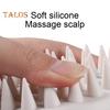 Массажер для кожи головы, щетка для шампуня с мягкой щетиной, эргономичная ручка, портативная дорожная щетка для удаления перхоти и роста волос, отшелушивающее средство для кожи головы, скраббер, щетка для чистки