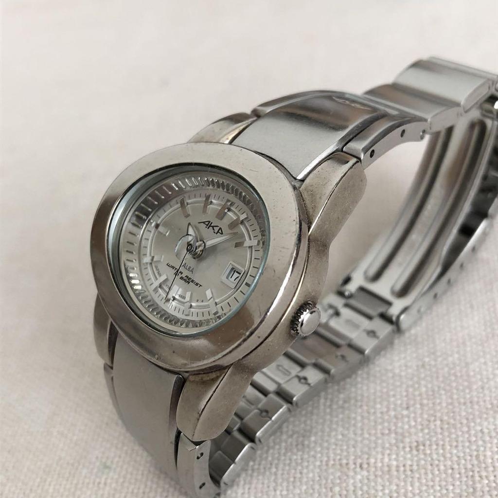 [Б/У] Винтажные кварцевые часы Seiko Alba AKA V782-5B70