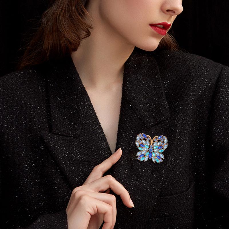 Butterfly Brooch Pin Luxury Women Party Accessories for Wedding Attire Elegant Jewelry Holiday Gift