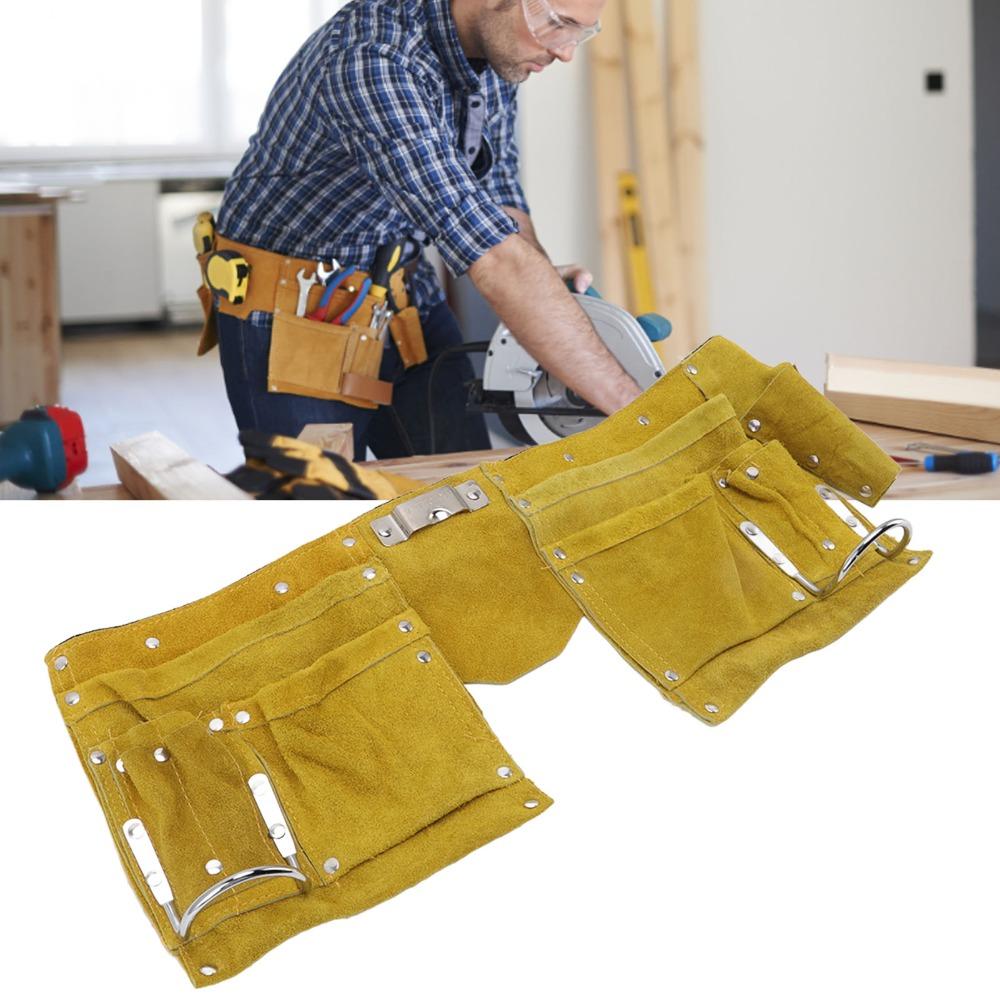 Multiple Pockets Leather Tool Belt Leather Tool Belt Apron Woodworking Projects