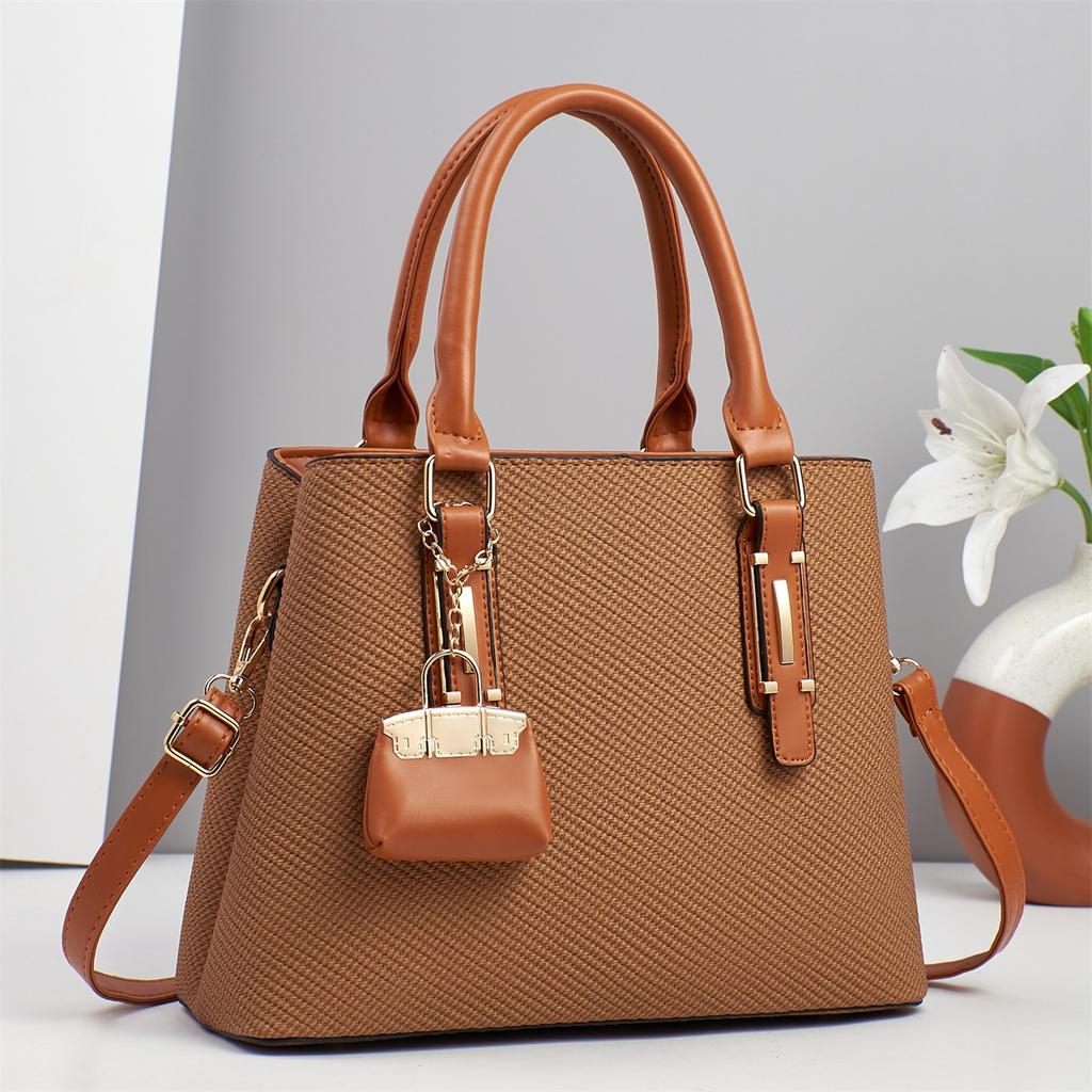 Новая сумка Macaron Splicing Handbag Высококачественная простая и атмосферная сумка через плечо Универсальная сумка через плечо большой вместимости