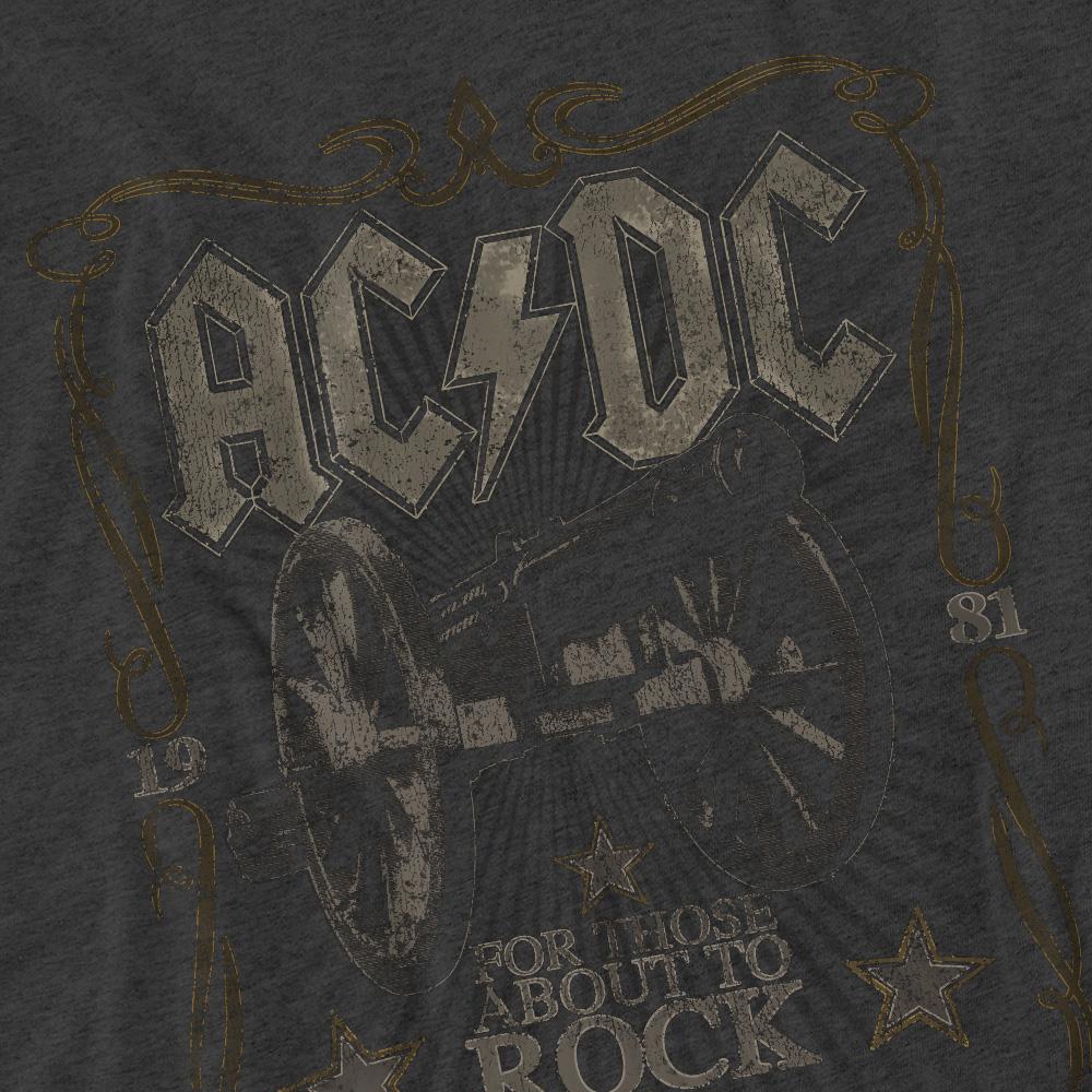AC/DC Unisex Adult Rock Label T-Shirt
