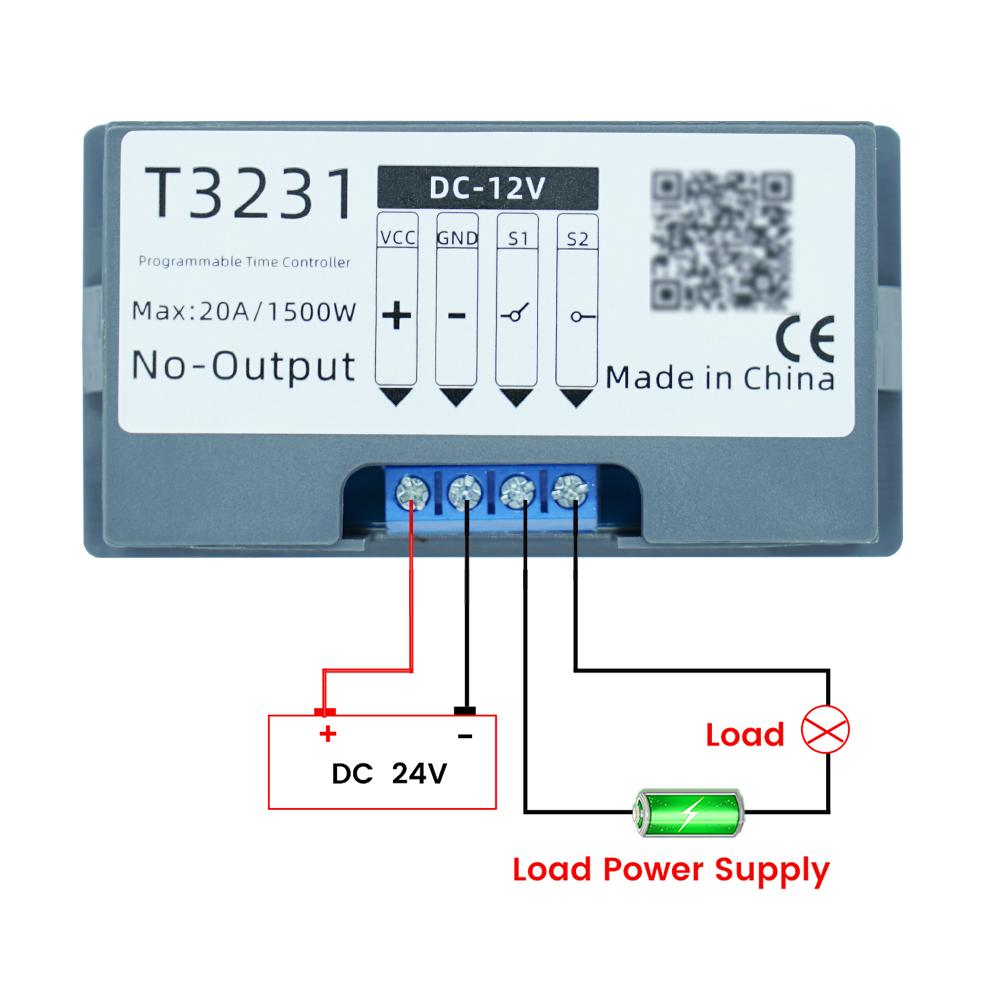 DC 12V 24V AC 110 220V Digital Time Delay Relay Module Cycle Delay Timer Red Blue Dual LED Display Timing Relay Switch for Car