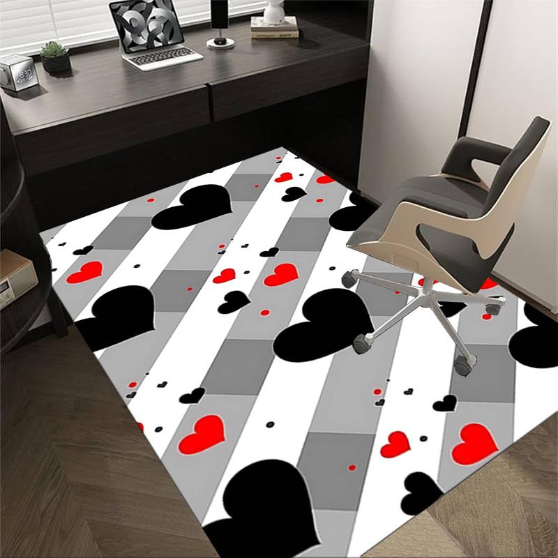 1PC Heart Love Extra Large Non Slip Floor carpet, Office, family, Studio   Large Area Rug Indoor Rugs, Bold Statement Piece