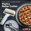 1/2PCS High Quality Pie Pizza Cutter Pastry Bakeware Embossing Dough Roller Lattice Cake Tools Plastic Baking Tool Sourdough Tools