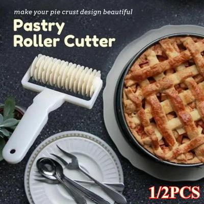 1/2 шт. высококачественный резак для пирога, пиццы, кондитерские принадлежности для выпечки, тиснение, ролик для теста, решетка, инструменты для торта, пластиковый инструмент для выпечки, инструменты для закваски