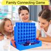 4-In-A-Row Board Game with 3D Printed Spiral Chess Connecting Four Strategy Game Parent-child Interactive Educational Chessboard Toy Toddlers