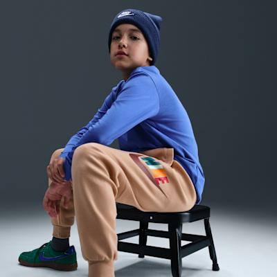 Nike Детские вязаные спортивные штаны средней плотности
