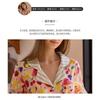 Womens Cotton Pajama Set Long Sleeve Lapel Top Pants Lightweight Fall Home Wear Outfit