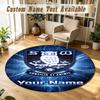 Round Rug Custom NameSheffield Wednesday FC Pattern Non Slip Carpet Home Floor Decor