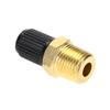2PS1/4 Inch 1/8 Inch NPT Brass Air Tank Fill Valve NPT Solid Nickel Plated Brass Air Compressor Tank Fill Valve Auto Repair Tool