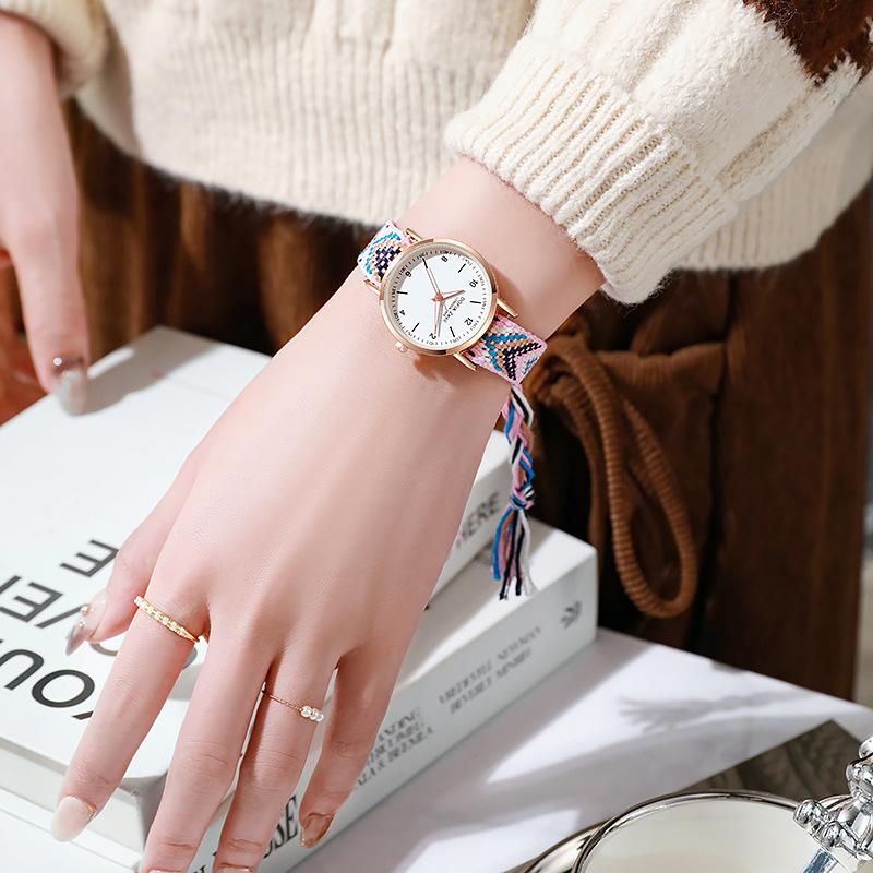 Новые модные персонализированные простые часы, женские часы, цифровые часы с ремнем и бабочкой