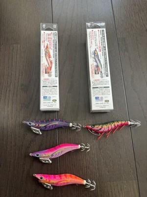 EVA x DRESS EVA-Q Eging Lure Set Evangelion Unit-01 Unit-02 Yamashita Egi-OH