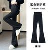 Flared Pants Women's Yoga Pants Spring and Autumn Thin New High-waisted Casual Black Sports Elastic Micro-pull Shark Pants