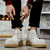 Повседневная мужская обувь на толстой подошве Модные и трендовые стили дизайна Уличная обувь для молодежи Высокое качество Горячая новинка Черная обувь