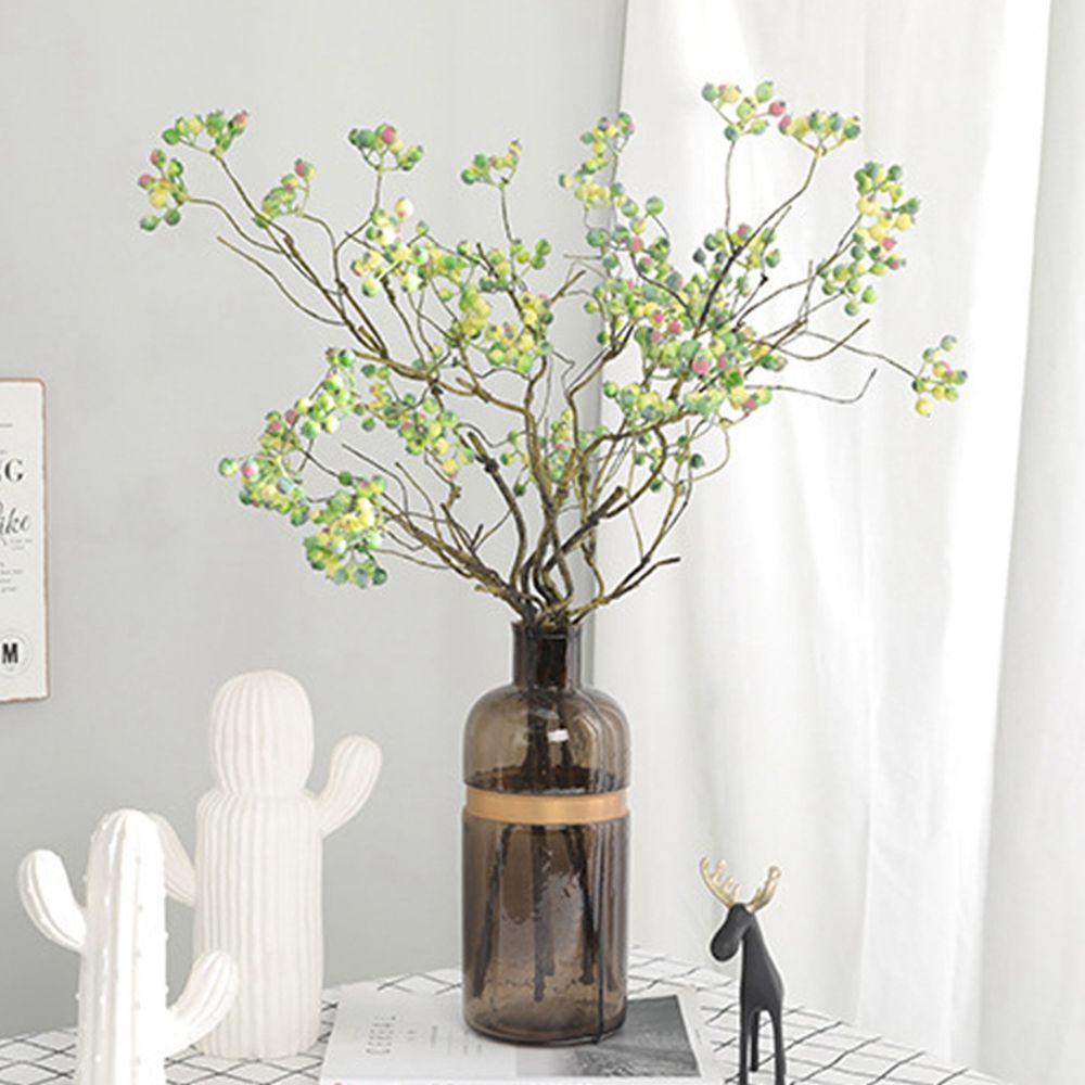 Имитация клюквы, искусственные цветы, домашний декор, ягоды, Рождество, свадебная вечеринка, украшение стола, сделай сам, искусственные ветки черники