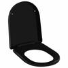 VidaXL Soft-Close Toilet Seat Quick Release Black
