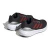 Adidas Runfalcon 3.0 Fabric Comfortable Versatile Non-Slip Low-Top Running Shoes Kids Sneakers Black Red IE7252