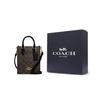 New COACH Coated Fabric With Leather Tote Bag, Shopping Bag, Crossbody Bag, Handbag Mini Women's Black CJ494-IMAA8