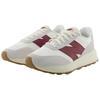 New Balance 370 Морская соль Классический малиновый Мужские кроссовки Белые U370CB