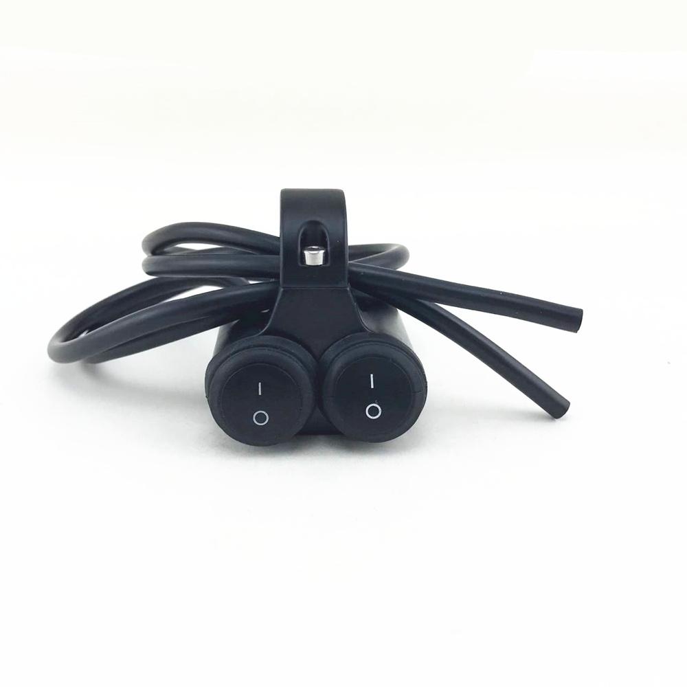 Новый двойной 22 мм 7/8 дюйма переключатель-качалка на руль Вкл/Выкл Переключатель света Высокий Низкий Водонепроницаемый