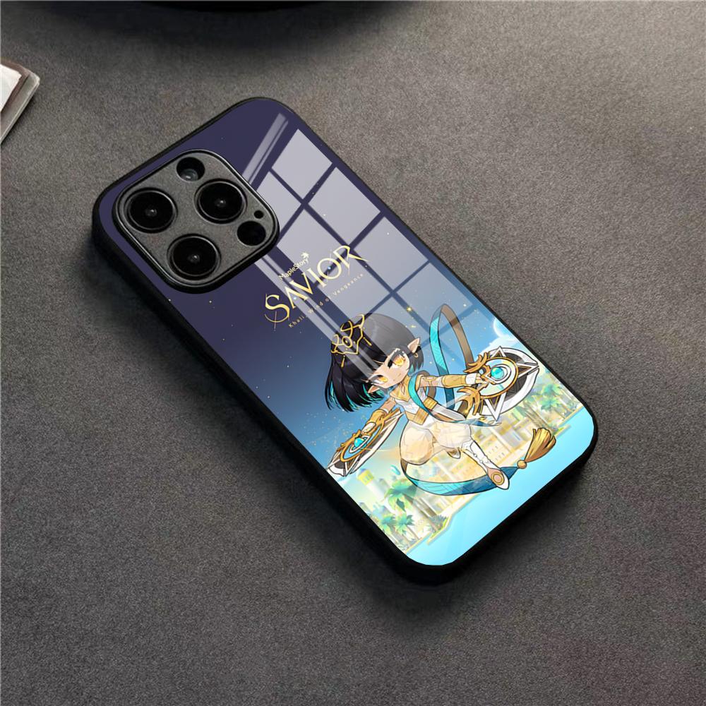 MapleStory Phone Case For 17 Pro Max IPhone 16 Pro 14 12 11 13 Mini X XR XS 15 Plus SE Glass Cover