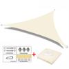 Shade Sails, Triangle Garden Patio UV Resistant Waterproof Polyester Awning, Swimming Pool Awning, Camping Hiking Sail Canopy