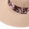 Casual Travel Wide Brim Sun Visor Cap Straw Hat UV Protection Beach Hat
