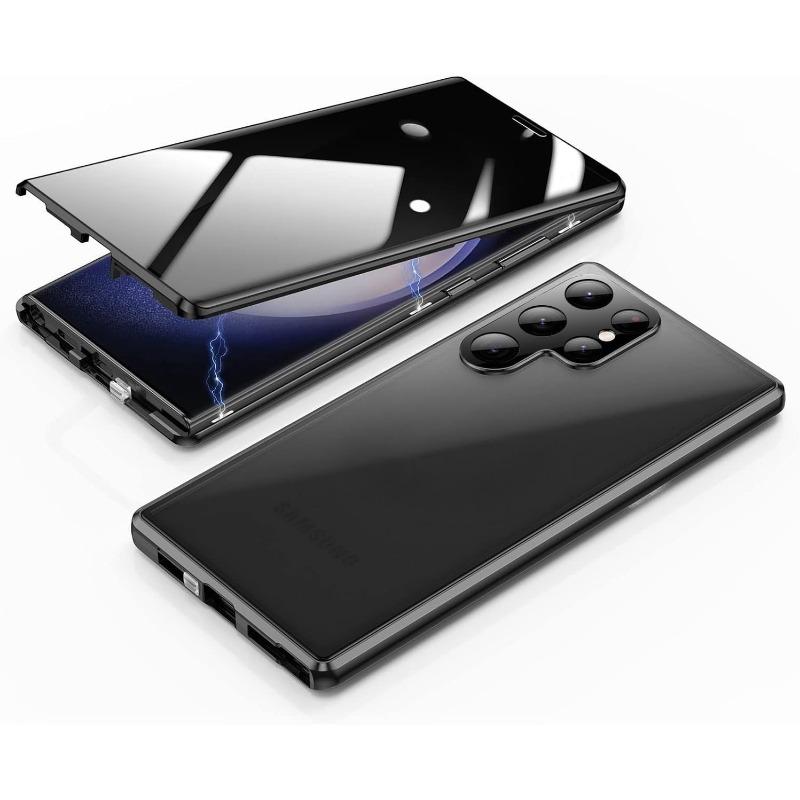 Подходит для Samsung S25u Magneto 24FE Чехол для мобильного телефона Анти-шпионское стекло Металлическая магнитная защелка Защита от падений