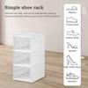 3 or 6 Tier Transparent Shoe Organizer Foldable Stackable Dustproof Sneaker Display Rack Home Space-Saving Storage Cabinet Rack