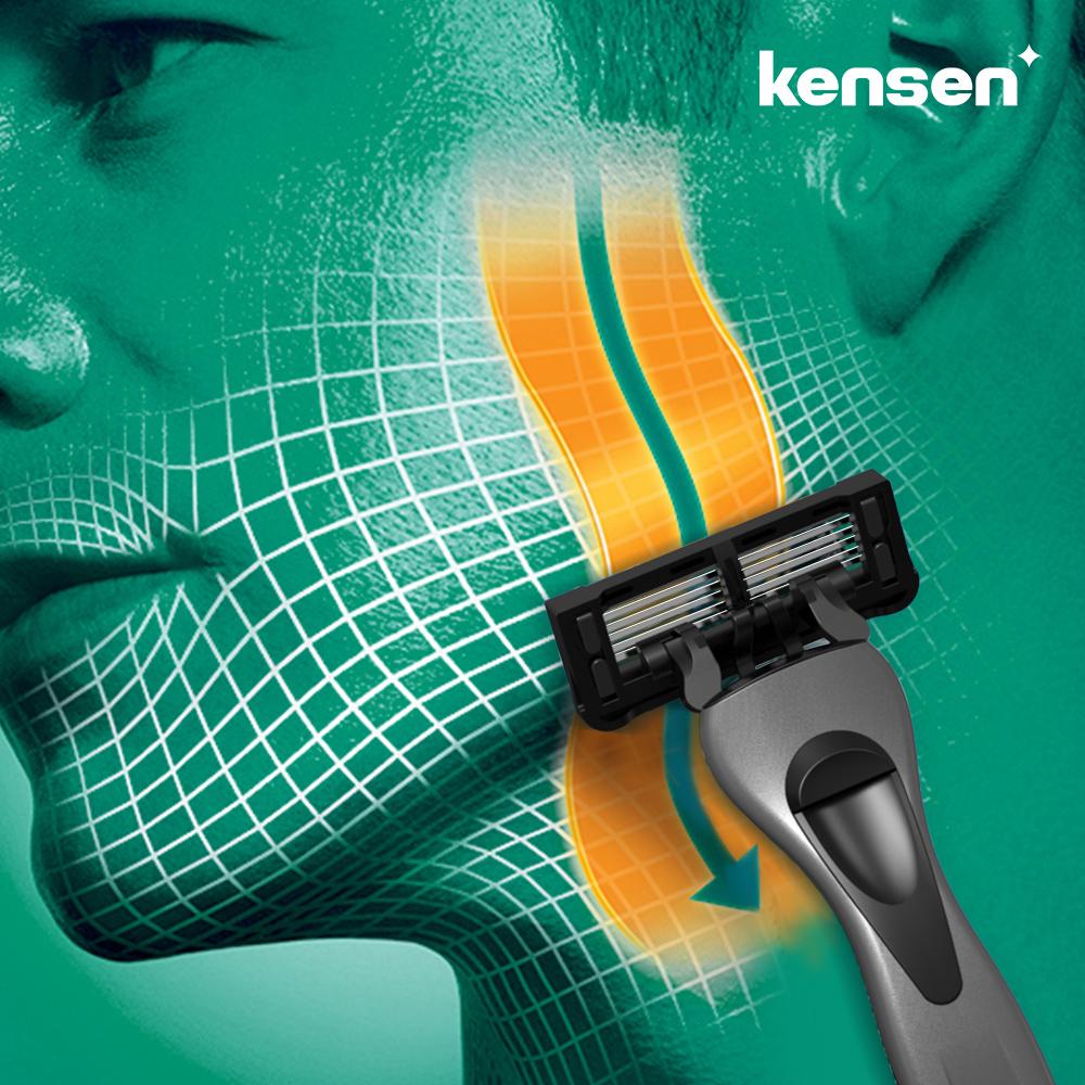 Мужская бритва Kensen для чувствительной кожи и всех типов кожи, 1 шт.