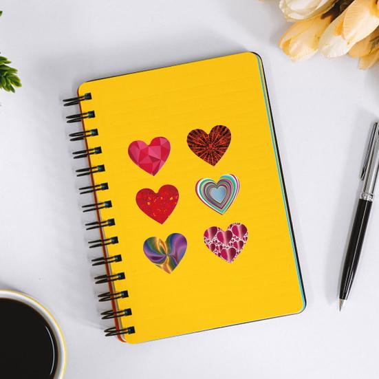 500 шт. Наклейки в форме сердца 1" Самоклеящиеся наклейки в рулоне Наклейки с рисунком любовного сердца для Дня святого Валентина Свадебная открытка Конверт Приглашение Скрапбук