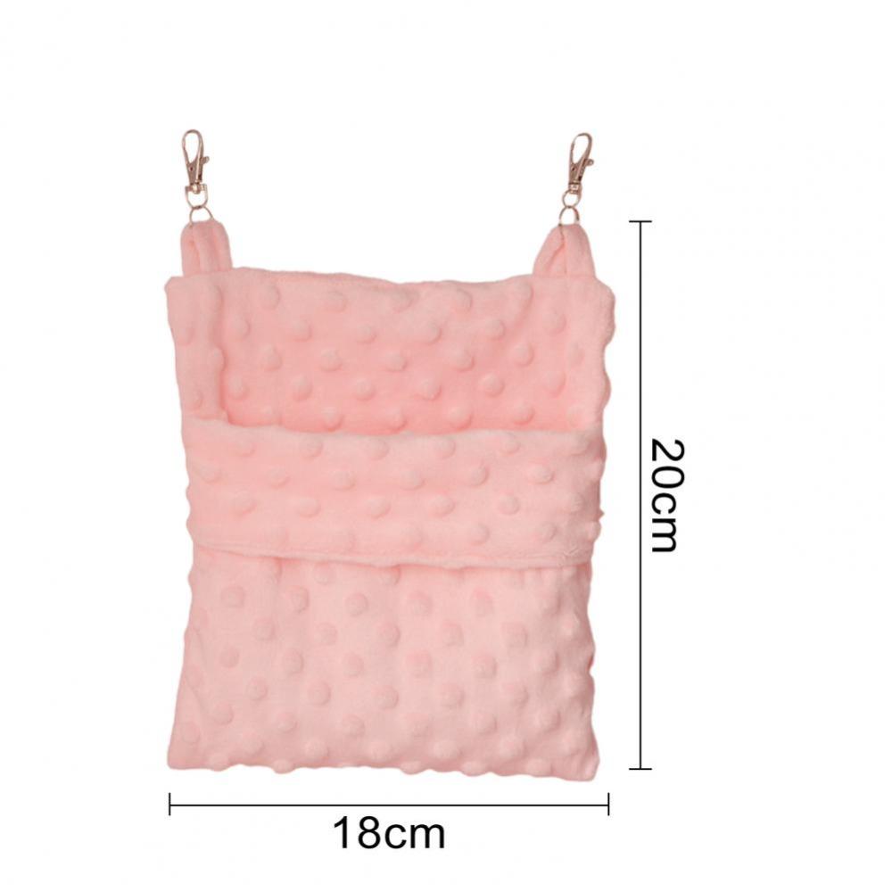Hangable Sugar Glider Sleeping Bag Plush Rat Sleeping Bag Soft Hamster Hammock