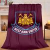 1PC Football Club Emblem Flannel Blanket Gift, Suitable for Both Men And Women, Soft Ideal for Beds And Sofa, Birthday Or Christmas Gift