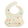 Elicoco Silicone Bib, 2 Pieces, 1 Piece, Popcorn Bear