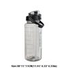 Portable Straw Water Bottle 2L Drink Bottle New Water Cup