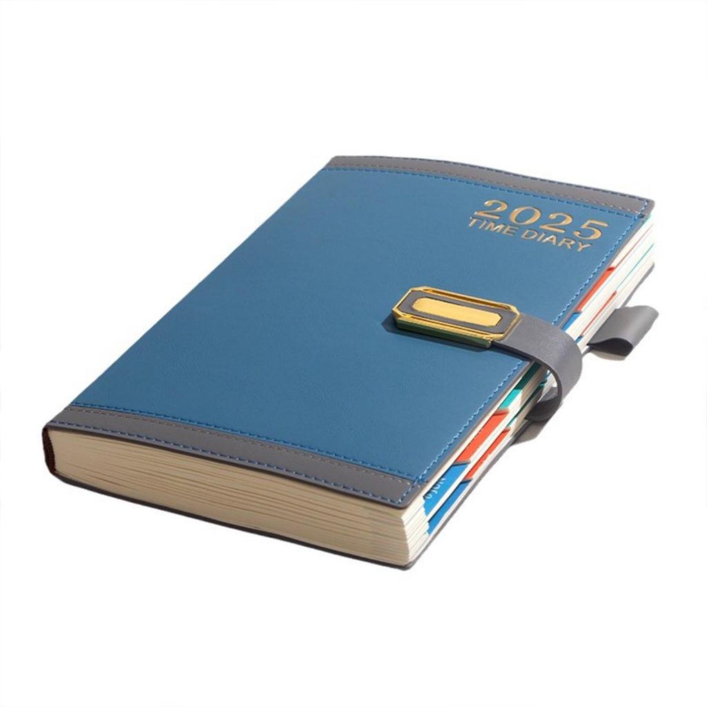 Кожаная книга учета рабочего расписания на 2025 год формата А5, страницы на английском/испанском/французском языках, ежедневник для студентов, блокнот, памятка