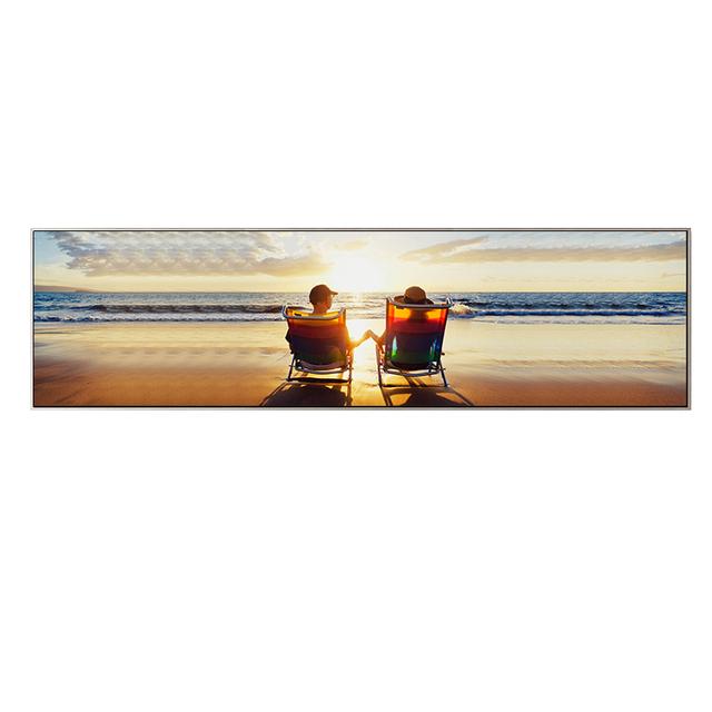 Природный пейзаж, холст, картина, пляж, закат, мост, постеры и принты, настенные художественные картины для гостиной, домашний декор, без рамки