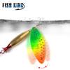 FISH KING Spinner Bait Long Cast 18 г 24 г Ложка Приманки Щука Металлическая рыболовная приманка Окунь Жесткая приманка Con Ganci