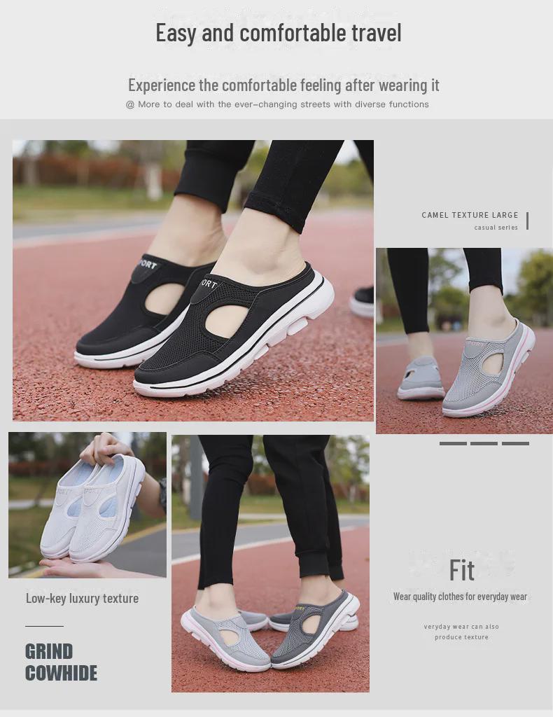 Мужские легкие дышащие повседневные туфли на плоской подошве для отдыха на открытом воздухе — модный летний стиль, легко надевать для пар