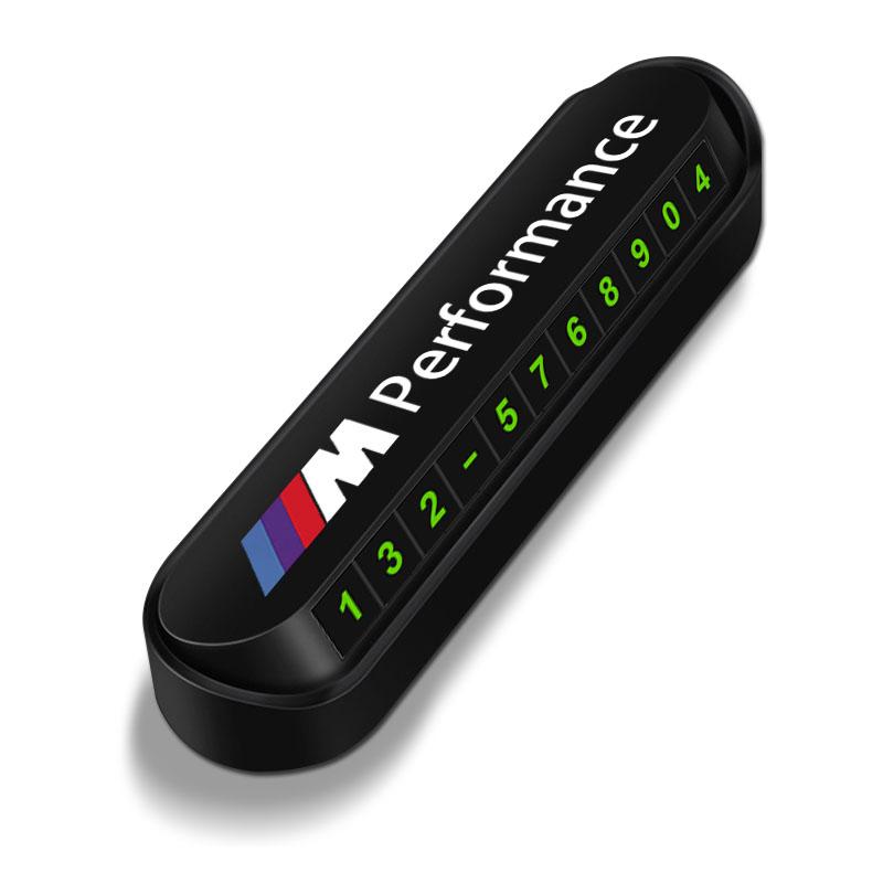 M ЛОГОТИП Автомобильная временная парковочная карта Карта с номером телефона Табличка Наклейка Для BMW M Power Performance F10 F31 E36 E39 E87 E90 X3 X5 X6 X7