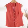 Жилет женский 2025 новый высококлассный темпераментный жилет без рукавов с самым модным топом