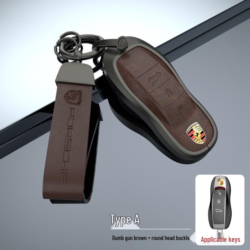 Porsche Key Case for Panamera, Macan, Cayenne, Taycan, 718, 911