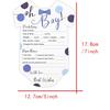 50pcs Baby Shower Prediction Advice Cards, Floral Theme Party Game Cards, Guessing Game Kit, Baby Advice, Wishes And Predictions
