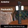 Магнитная заполняющая подсветка Ambitful ML01 для спортивных камер DJI Pocket 4/3