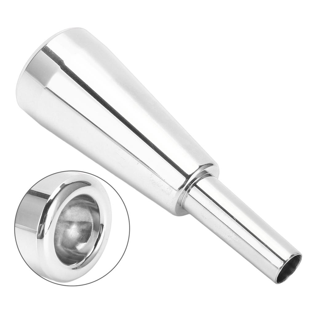 Мундштук для трубы 3C Металлический материал Долговечный блеск Более толстый Более тяжелый Сменный мундштук Деталь инструмента