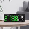 USB Powered Digital Alarm Clock TEMP Date Week Dual Alarm Timing Countdown Snooze Table Clock Auto Dimmable 12/24H  LED Clock