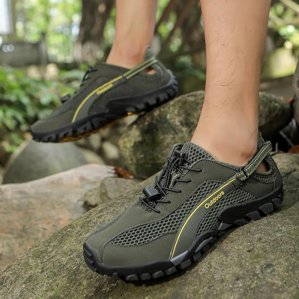 Fashion Spring and Autumn paragraph Men Water Shoes Outdoor Hiking Shoes Men's Quick-drying Water Sports Shoes Non-slip Wear Resistance