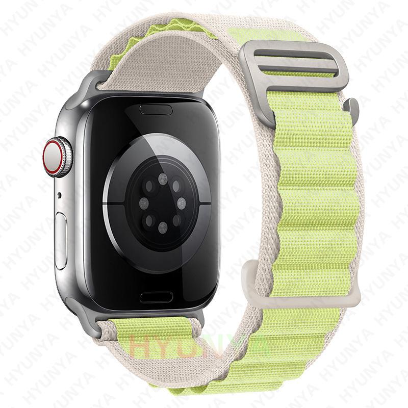 Альпийские ремешки для ремешков часов iWatch Серии 10 11 46мм 9 8 7 SE Ultra 2 3 49мм 44мм 45мм 40мм 41мм 42мм Браслет для часов